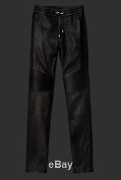 balmain leather pants mens