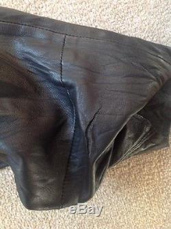 diesel black gold leather pants