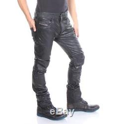 diesel leather pants mens