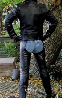 rob leather jeans