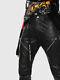 $1000 Designer Rare Diesel Men's Slim Fit Zip Utility Leather Pants Trousers 32