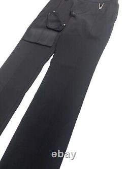 1017 Alyx 9sm Polyester Trousers With Patch Black Size 48