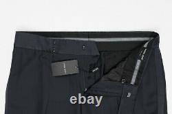 1350$ GIORGIO ARMANI Black Label Tuxedo Pants Cashmere Wool Blue 36 US / 52 EU