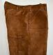 $1450 Ralph Lauren Black Label Brown Suede Western Cargo Pants Trousers 36