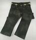$1800 Rrl Ralph Lauren 1940 Inspired Slim Fit 29 Studded Distressed Leather Pant