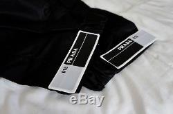 18SS Prada Cuff Strap Nylon Tapered Gabardine Pants Trousers Black 32/48 Medium