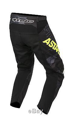 2018 Alpinestars Racer Adult Motocross Pant Tactical Black/Flo Yellow MX Enduro