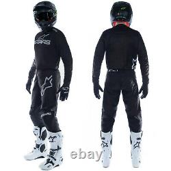 2021 Alpinestars Fluid Motocross MX Kit Pants Jersey Graphite Black / Grey