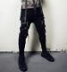 2021 Fashion Men's New Zipper Hip-hop Street Casual Pants Motorcycle Trousers