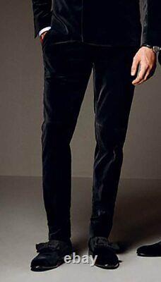 2022 New Classic Velvet Black Men's Suit Pants Plus Size Casual Men's Trousers