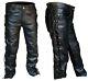 2023 Fashionable Men's Leather Pants, Motorcycle Punk Style Pants