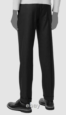 $2195 Canali Men's Black Wool Classic Super 150 Dress Pants Size 50R