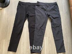 2x Lululemon ABC Pants Slim Fit Warpstream 31x30 Obsidian Black