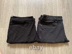 2x Lululemon ABC Pants Slim Fit Warpstream 31x30 Obsidian Black