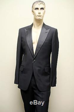 $3250 New GUCCI Mens Wool Tuxedo Suits Jacket Trousers EU 58R US 48R 206637 1000
