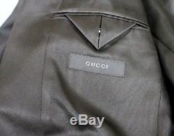 $3250 New GUCCI Mens Wool Tuxedo Suits Jacket Trousers EU 58R US 48R 206637 1000