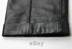 $3300 New Authentic Gucci Mens Black Leather Pants 359505 1000