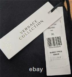 $365 Mens Authentic Versace Collection Classic Cotton Jogger Pants Black XL