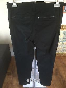 50% OFF GIVENCHY Black stretch cotton twill trousers IT48 W32 RRP £450