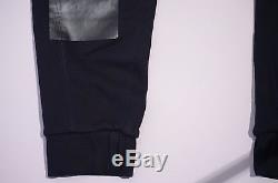 $590 11 by BORIS BIDJAN SABERI Black Rubber Panels Sweatpants Pants L (or M) NWT