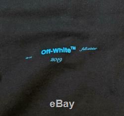 $595 Mens Authentic Off-White Virgil Abloh Gradient Cotton Sweatpants Black 2XL