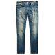 $595 Ralph Lauren Purple Label Mens Slim Fit Washed Vintage Denim Jeans Pants 34