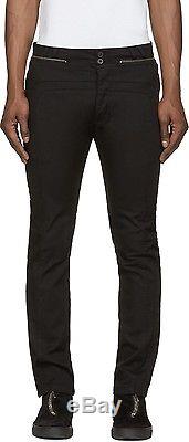 60% OFF DIESEL BLACK GOLD Patop Trousers Zip Embellished Biker Jeans W32 IT48
