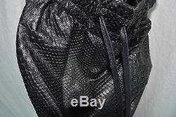 $7,300 En Noir Python Leather Sweatpants Fear of God Joggers Black New Small