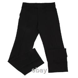 7673K pantalone uomo GUCCI black mix wool WRINKLED EFFECT trouser man