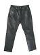 8193 Ultra Rare Vintage Levis Men`s Black Leather Pants Lot 53 Trousers Sz 34/36