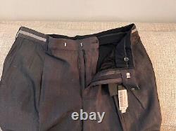 $975 NWT Authentic VERSACE 100% Silk Gray Dress Pants sz 52/42 USA (34 waist)