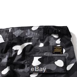 A BATHING APE Men's CITY CAMO 6 POCKET JOGGER PANTS Black From Japan New