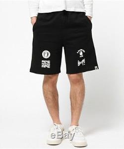 A Bathing Ape BAPE Multi Logo Shorts w/ Leggings in Black NWT 
