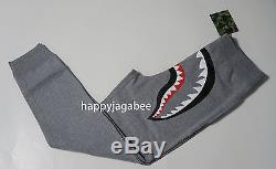A BATHING APE Men's SHARK SLIM SWEAT PANTS (SHARK 8) Black Size XL Japan New