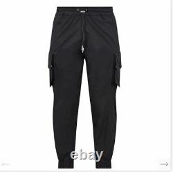A COUVERT CARGO TROUSERS Cuffed Mens Black Size XL REF113