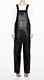 Acne Studios Chagall Black Leather Overalls Dungarees