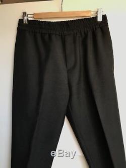 ACNE Studios Men Black Elastic Waistband Dress Pants Ryder Trousers Size 46
