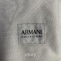 ARMANI COLLEZIONI Size 34 Black Grey Flat Front Dress Pants