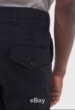 Acne Studios Men's Angus Salt Black Tapered Trousers Eu 46 30W New Rrp £270