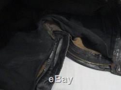 Aero Five Pocket Mid-weight Horsehide Black Leather Pants! Size 34x28