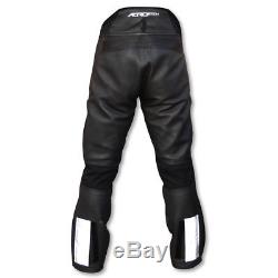 Aerostich Transit Waterproof Leather Motorcycle Pants with Knee and Hip Armor