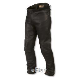 Aerostich Transit Waterproof Leather Motorcycle Pants with Knee and Hip Armor