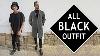 All Black Outfit Lookbook Mens