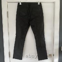AllSaints Men's Slim Fit Leather Trousers Size Small RRP£349