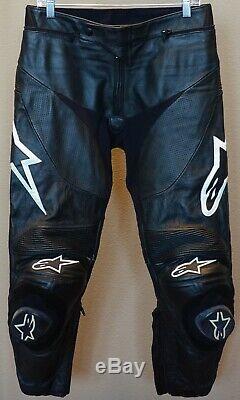 Alpinestars Leather Track Pant, Black, USA 32, Eur 48