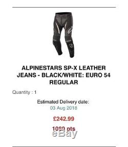 Alpinestars SP X Motorcycle Leather Jacket & Trousers 2-piece Suit