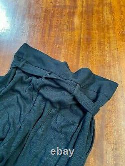 Ann Demeulemeester Paper bag waist knit trousers