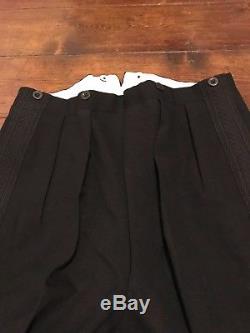Arc 401 Vintage bespoke officers cavalry mess black trousers size 34