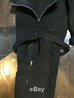 Archival Helmut Lang Men Black Moleskin Bondage Strap Zipper Pant 50 Never Worn