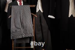 Ascot Trouser Stripe Masonic Wedding Morning Suit Classic Black Grey Dress New